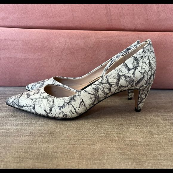 French Connection ‘Kandy’ Marble Pattern D’ Orsay Style Pump Heel Women’s Size 6 - Picture 4 of 5